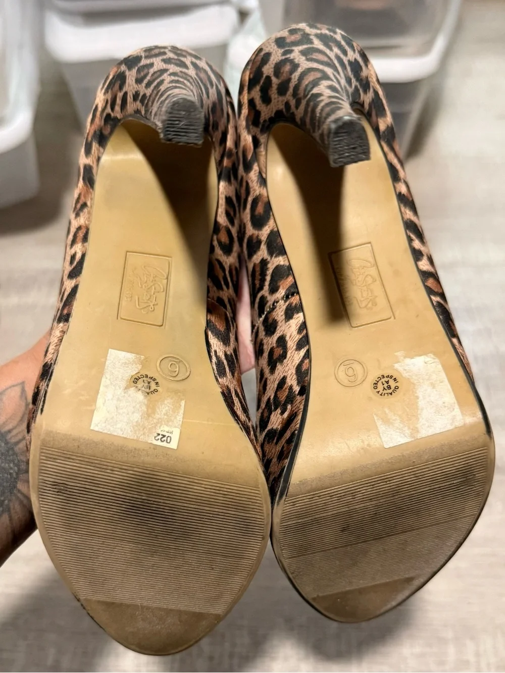 City Streets Leopard-Print Platform Pumps - Brown & Black